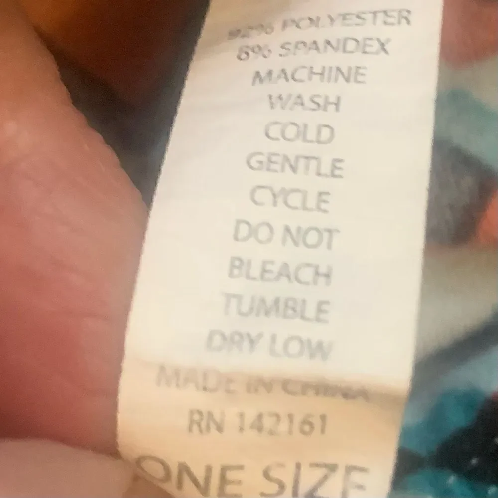 Lularoe Blue Geometric Print Leggings Size OS - Picture 9 of 9